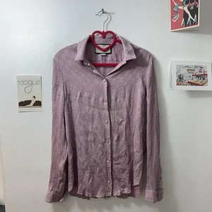 Ladies Gucci Monogram 100% Silk Long Sleeve Pleated Shirt - Picture 1 of 12