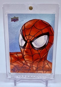 2024 Upper Deck Marvel Allegiance Secret Wars Spider-Man 1/1 *Uno de un boceto - Imagen 1 de 2