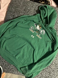 Notre Dame Under Armour Team Issue Gaint Leprechaun Hoodie Xl - Picture 1 of 3