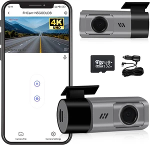 Dash Cam per Auto Wifi 4K HD, Dash Cam Anteriore per Auto, Con Scheda SD Da 32 - Foto 1 di 12