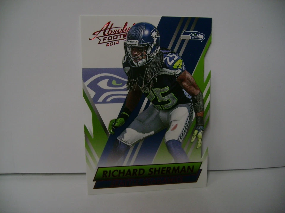 RICHARD SHERMAN  2014 ABSOLUTE RETAIL RED DIE/CUT #22 - Image 1 of 1