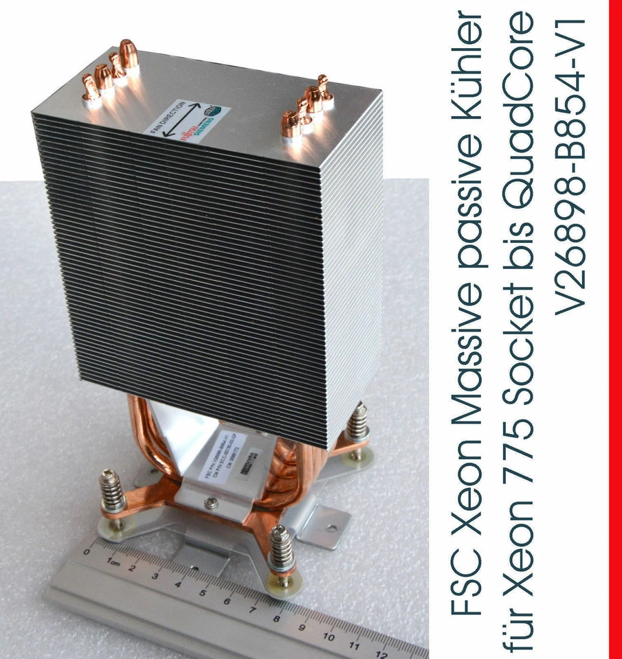 Passivo Dissipatore Placca di Lame + Alurippen Per CPU Presa 775 FSC Primergy - Immagine 1 di 1