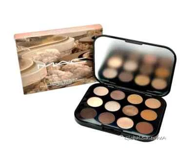 MAC Connect Color 12-Pan Eyeshadow Palette Unfiltered Nudes Full Size NIB $56 - Image 1 of 4