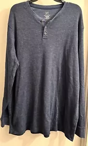 Blue George Sweater Long Sleeve Button Pullover Men’s Size 2XL - Picture 1 of 3