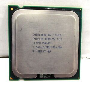 INTEL Core 2 Duo E7300 Processor @ 2.66GHz 3MB 1066MHz LGA775 SLAPB