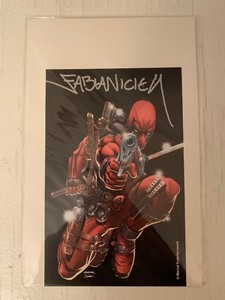 DEADPOOL AUTOGRAPH CARD HAND-SIGNED BY FABIAN NICIEZA NYCC 2018