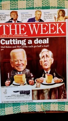 THE WEEK MAGAZINE CUTTING A DEAL BIDEN & McCARTHY 06/09/2023 MAGAZINE - Image 1 of 4