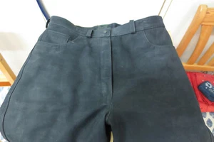 Herren "STADTLER"-Nubuk-Leder-Jeans Größe US 29/32 (D 84) schwarz - GORE-TEX - Bild 1 von 11