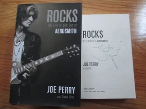 Guitarist JOE PERRY signed "MY LIFE IN AND OUT OF AEROSMITH" 2014 Book COA - Picture 1 of 2