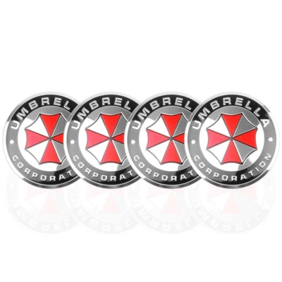 Insignia adhesiva tapa central rueda emblema Umbrella Corporation 56 mm 4 piezas Foto 1 de 4