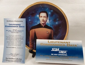 LT COMMANDER DATA STAR TREK NEXT GENERATION HAMILTON LOW Plate # 4444G - Bild 1 von 5