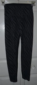 Allfenix Girl’s Black Zebra Print Leggings Size: Small - Picture 1 of 3