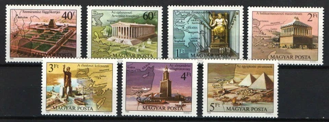 Hungary 1980. World 7 best treassures set MNH (**) Mi.: 3411-3417 / 5 EUR Cover