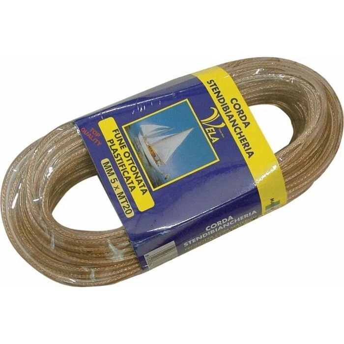 Fune Acciaio Ottonato Plasticato Mm 6 20 metri - Immagine 1 di 1