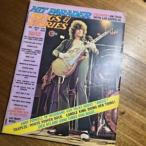 Hit Parader Magazine Dec 1973 Led Zeppelin Poster Centerfold JACKSON 5 - Picture 1 of 7