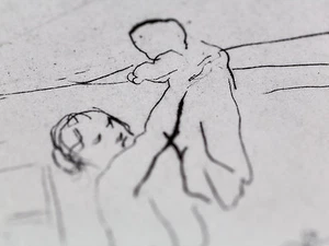 Litografía Pablo PICASSO edición LTD. "Les Saltimbanques." ~ Letrero con MARCO incluido - Imagen 1 de 7