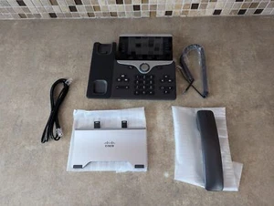 CISCO CP-8851 LCD COLOR DISPLAY OFFICE PHONE W/HANDSET,STAND,PATCH CABLE NT-28 - Bild 1 von 8