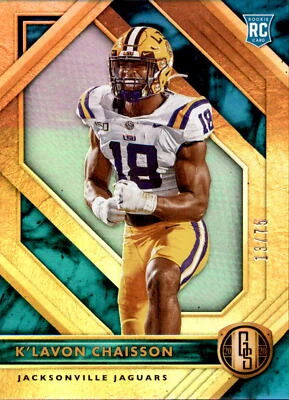 2020 Gold Standard K'Lavon Chaisson RC Short Print 13/75 Jacksonville Jaguars  - Image 1 of 2