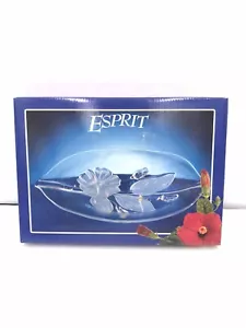 Diseño de flor de hoja ovalada de cristal ESPRIT MIKASA 28 cm/11"" hecho en el sur de Alemania - Imagen 1 de 7