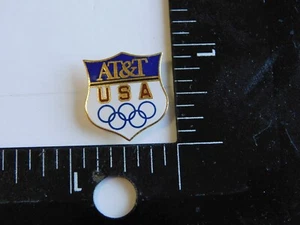 UNITED STATES OLYMPIC GAMES SPONSOR AT&T PHONE COMPANY PIN - Picture 1 of 2