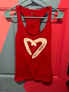Zumba Wear Racerback Tank Top Sz Medium Supports Go Red Party Hearty