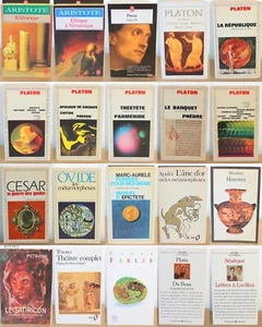 Lot de 20 livres Littérature Philosophie Ancienne Antiquité Platon Aristote... - Picture 1 of 23