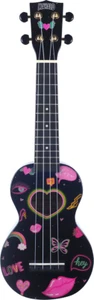 UKULELE SOPRANO COEURS ET FLEURS + HOUSSE MAHALO MA1HEBK - Imagen 1 de 11