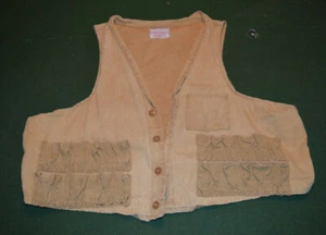 Vintage Westernfield Montgomery Ward Hunting Vest button up shot shell size L - Picture 1 of 12