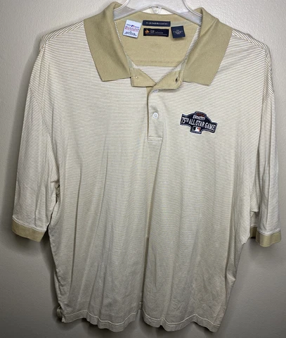 Houston Astros 75th All Star Game Short Sleeve Pima Cotton Polo Mens Size XXL Cover