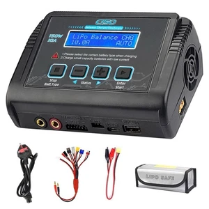 RC LiPo Charger HTRC T240 DUAL AC 150W DC 240W 10A Touchscreen LiFe LiHV PB NiMH - Picture 1 of 4