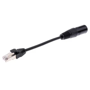 XLR 3 Pin Male To RJ45 Male Network Connector Extension - Picture 1 of 7