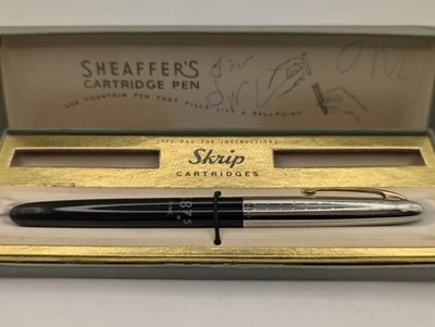 Pluma Estilográfica Sheaffer Cartucho 14k F8 Triumph Nuevo en Caja con Marcas de Tiza Foto 1 de 4