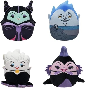 Squishmallows Original Disney Villain 4" Hades, Maleficent, Ursula & Yzma 4-Pack - Picture 1 of 6