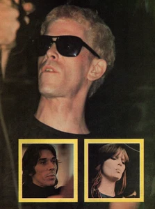 vtg 70's LOU REED JOHN CALE NICO MAGAZINE PINUP PAGE Velvet Underground Print Ad - Picture 1 of 1