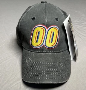 New NASCAR David Reutimann 00 Hat Black Strapback Adjustable - Picture 1 of 18