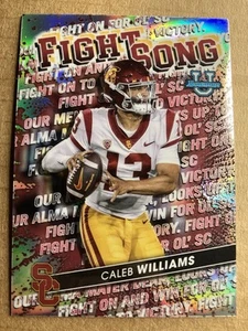 2022 Bowman's Best University - Fight Song Refractor #FS-4 Caleb Williams RC USC - Bild 1 von 2