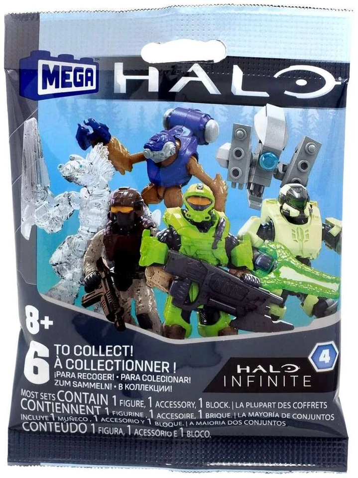 Mattel Mega Construx Halo Micro Series Blind Pack Assortment Action Figure (CNC84)
