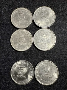 1976 5 Drachma Coin Lot of (4)1976 And Lot of (2)1978 - Picture 1 of 11