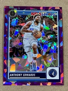 2023-24 HOOPS PREMIUM STOCK PURPLE ICE #87 ANTHONY EDWARDS #D 146/149 - Picture 1 of 2