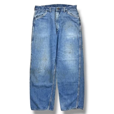 Pantalones de mezclilla Big Mac Carpenter vintage años 50 sanforizados para hombre 30x28 granja desgastados Foto 1 de 4