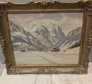 Albert Tischer(1911-1980)  Realism VTG Ornate Frame 12”x14” - Picture 1 of 11