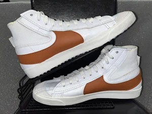 Nike Blazer Mid '77 Jumbo Entrenadores Blanco Marrón DD3111 101 Hombres Reino Unido talla 14  - Imagen 1 de 8