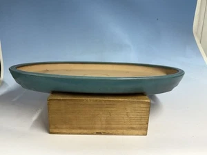 Massiver schöner blau glasierter Tokoname Bonsai Baum Topf Reiho 24 Zoll - Bild 1 von 21