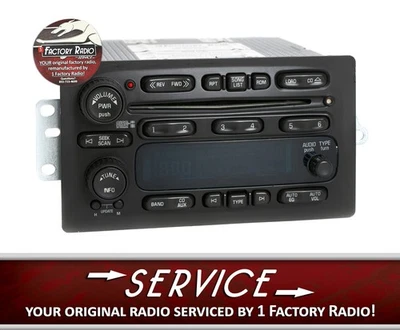 Remanufacture SERVICE for 2003-05 Chevy GMC Truck AM FM 6 Disc CD Player Radio - Image 1 of 4