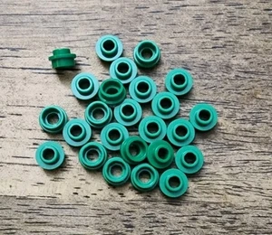 Lego grüne Platte, rund 1 x 1 mit offenem Noppen Menge 25. Teilenr. 85861. - Bild 1 von 1