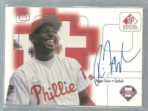 1999 SP Signature Autographs #RT Reggie Taylor (ref42153) - Image 1 of 1