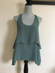 NEW FLUXUS. Sleeveless Layered Blouse Top sz.S - Picture 1 of 4