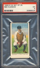 1909 E102 Red Kleinow PSA 5 New York Highlanders
