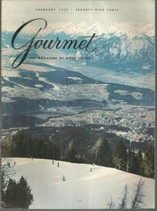 Gourmet Magazine February 1975 Curacao The Lowlands of Scotland Innsbruck Crepes - Picture 1 of 1