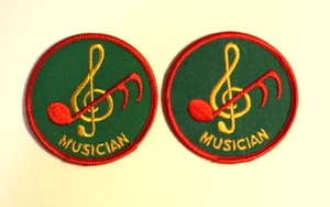 Insignia BSA, 2 parches de músico diferentes años 70-80, como nuevo - Imagen 1 de 2